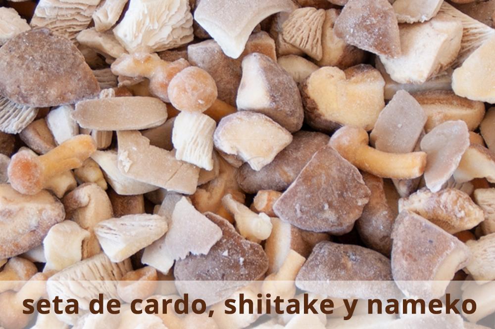 La mezcla del chef: seta de cardo, shiitake y nameko
